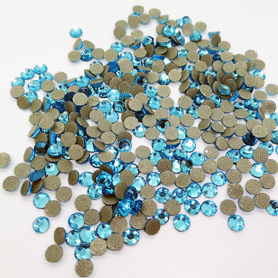 wholesale high quality D.k Sky blue color dmc crystal hot fix rhinestone